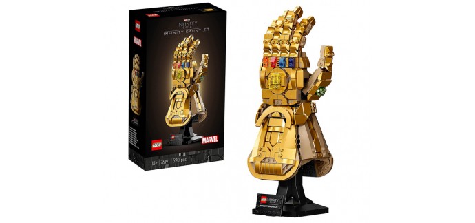 Amazon: LEGO Marvel Le Gant de l’infini Thanos - 76191 à 55,99€