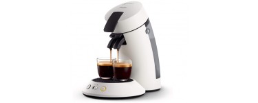 Amazon: Machine à café dosettes SENSEO Original+ Philips CSA210/11 - Blanc givré à 54,90€