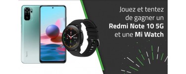 Les Numériques: 1 smartphone Xiaomi Redmi Note 10 5G + 1 montre connectée Mi Watch à gagner
