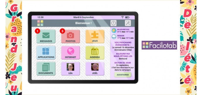 Femme Actuelle: Des tablettes et applications Facilotab à gagner