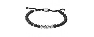 Amazon: Bracelet Fossil JF03677040 en agate pour Homme à 23€