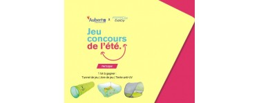 Aubert:  1 tente, 1 tunnel, 1 aire de jeu Pop-Up à gagner