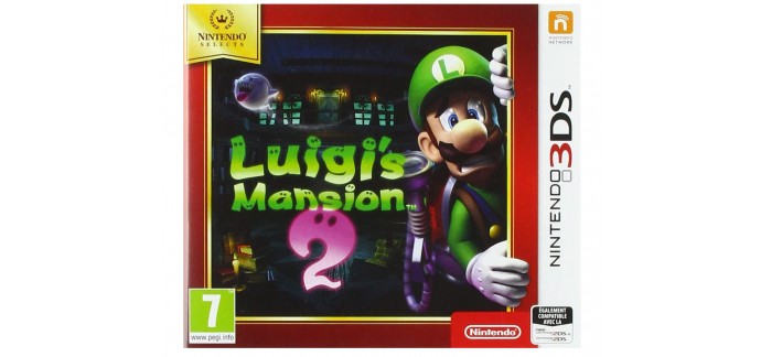 Amazon:  Luigi's Mansion 2 pour Nintendo 3DS à 12,08€