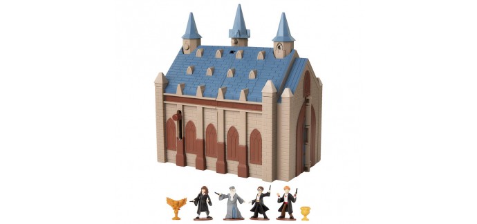Amazon: Set de jeu Harry Potter - Le Grand Hall de Poudlard avec 4 figurines à 22,99€