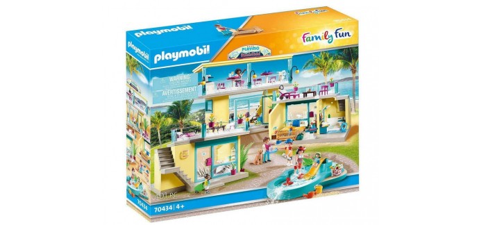 Amazon: Playmobil Family Hôtel de Plage - 70434 à 69,99€