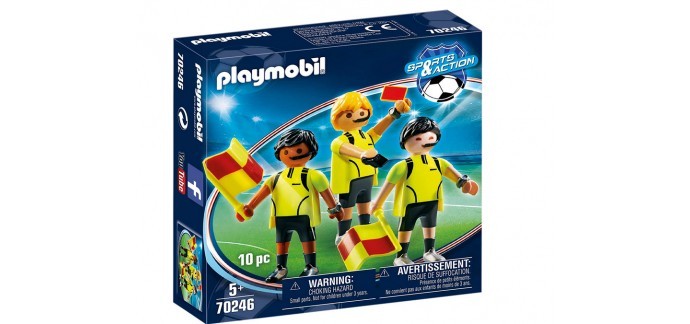 Amazon: Playmobil Arbitres - 70246 à 6,99€