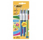 Amazon: Lot de 3 stylos-Bille rétractables BIC 4 couleurs à 2,99€
