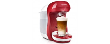 Amazon: Machine café multi-boissons Bosch Tassimo Happy TAS1006 - Blanc et Rouge à 29,99€