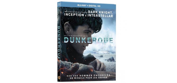 Amazon: Dunkerque (Dunkirk) en Blu-Ray + Digital HD à 5€