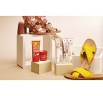 Erborian:  2 lots comportant 5 produits de soins Erborian + 1 paire de chaussures Mellow Yellow au choix