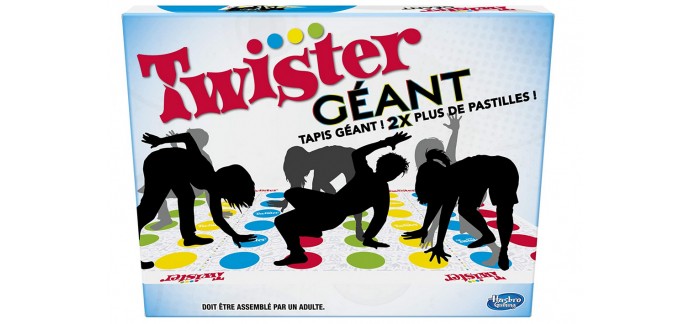 Amazon: Jeu de société Hasbro Twister Géant à 17,85€
