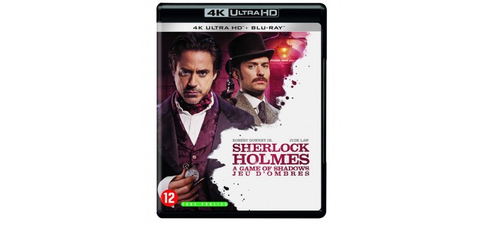 Amazon: Sherlock Holmes : A Game of Shadows en 4K Ultra HD + Blu-Ray à 15€