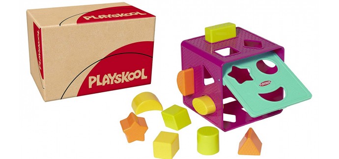 Amazon: Jouet bébé Playskool Cube de tri de Formes à 3,99€