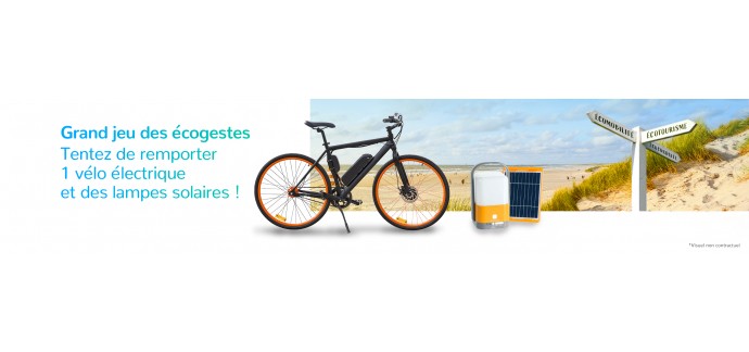 Total: 1 vélo électrique, des lampes solaires à gagner