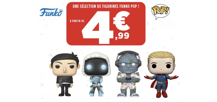 Micromania: Sélection de figurines Funko Pop ! en promo à partir de 4,99€. 