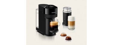 Nespresso: 1 lot comportant 1 machine à café Vertuo Next + 1 Aeroccino + 100 capsules + 2 mugs à gagner