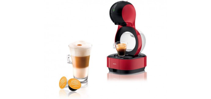 Amazon: Machine à café Ultra compact Krups Nescafé Dolce Gusto Lumio KP130510 Rouge à 63,66