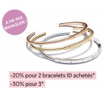 Pandora: -20% pour 2 bracelets ID achetés ou -30% pour 3