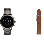 Amazon: Montre connectée Fossil FTW4024 pour homme + Bracelet de montre en cuir à 197,15€