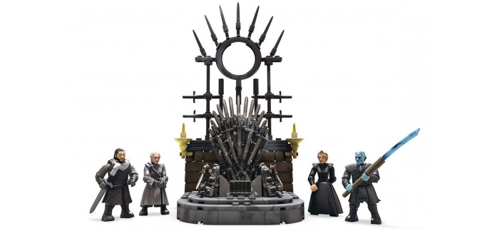 Amazon: Jeu de construction Mega Construx Game of Thrones - Le Trône de Fer avec 4 figurines à 20,99€