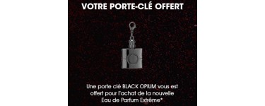 Yves Saint Laurent Beauté: Un porte clé Black Opium offert pour l'achat de la nouvelle eau de parfum Extrême