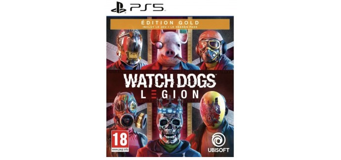 Cdiscount: Jeu Watch Dogs Legion Édition GOLD sur PS5 à 40,49€