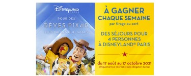 Cora: Chaque semaine : 2 séjours de 2 jours à Disneyland Paris pour 4 personnes à gagner