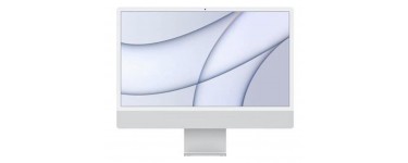 Fnac: Nouveau Apple iMac 24" 512 Go SSD 8 Go RAM Puce M1 CPU 8 cœurs GPU 8 cœurs Argent à 1795,99€
