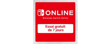 Nintendo: Essai gratuit de 7 jours au  Nintendo Switch Online