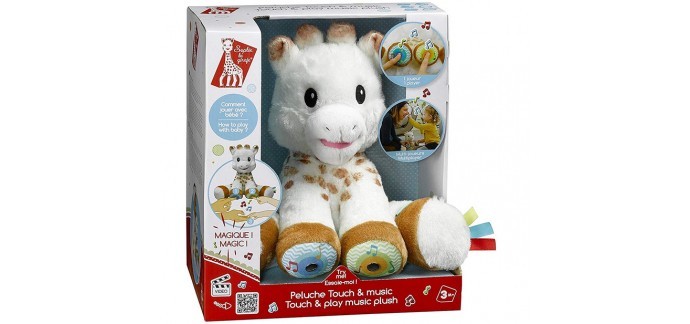 Amazon: Peluche Sophie la Girafe Touch and Music Magique à 16,50€