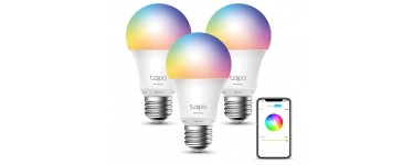 Amazon: Ampoule LED Connectée TP-Link Tapo L530E (Lot de 3) à 24,80€