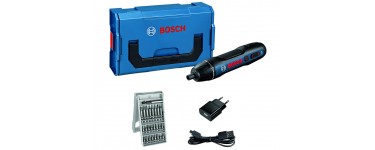 Amazon: Visseuse sans-fil Bosch GO 2.0 (avec set 25 embouts, câble de charge, L-BOXX Mini) à 71,57€