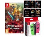 Auchan: Jeu Hyrule Warriors sur Nintendo Switch + Manette Joy-Con Vert et Rose + Set cartes postales à