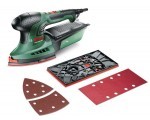 Amazon: Ponceuse Multi Bosch PSM 200 AES (avec 2 feuilles abrasives, plateau de Ponçage, coffret) à 65,99€