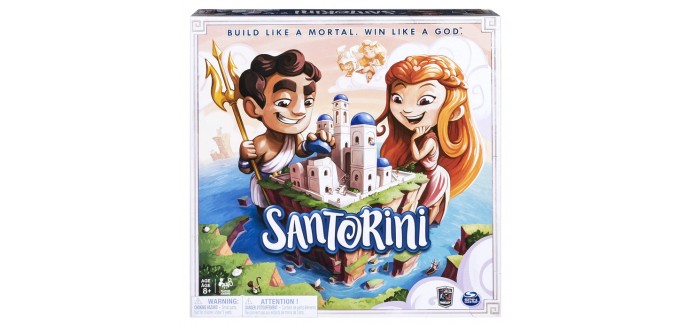 Amazon: Jeu de société Spin Master Games Santorini à 14,99€