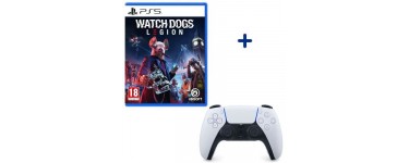 Cdiscount: Pack PlayStation : Manette DualSense Blanche White + Watch Dogs Legion à 79,99€