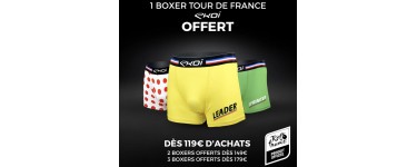 EKOÏ: 1 boxer Tour de France offert dès 119€ d'achat (2 dès 149€ et 3 dès 179€)