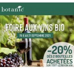Botanic: -20% dès 2 bouteilles de vins bios achetées