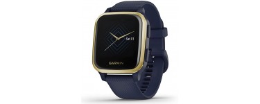 Amazon: Montre GPS de sport connectée Garmin Venu Sq (Fonction musique intégrée, Bleu/Or) à 150,02€