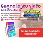 JDE: Des jeux vidéo Switch "Sonic Colours Ultimate" à gagner