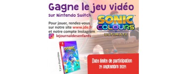 JDE: Des jeux vidéo Switch "Sonic Colours Ultimate" à gagner
