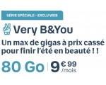 B&You: Forfait mobile série spéciale B&You Appels & SMS/MMS illimités + 80Go à 9,99€/mois