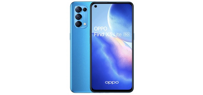 Orange: Smartphone 5G OPPO Find X3 Lite Bleu 128Go à 199€