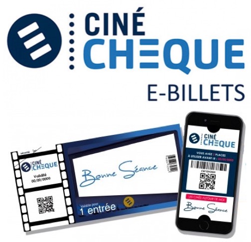 Places de cinéma e-billet CinéChèque à 6,40€ @ Carrefour Spectacles
