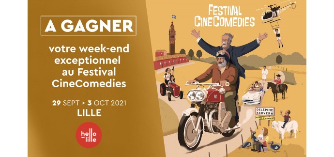 BFMTV: 1 séjour de 2 jours à Lille afin d'assister au festival "Cinécomédies" à gagner