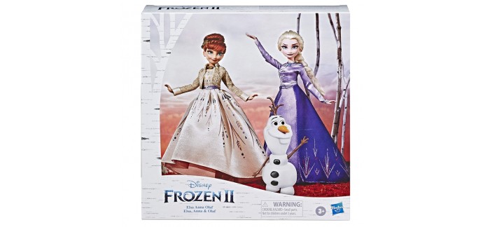 Amazon: Poupées Disney La Reine des Neiges 2 - Elsa, Anna et Olaf à 37,56€