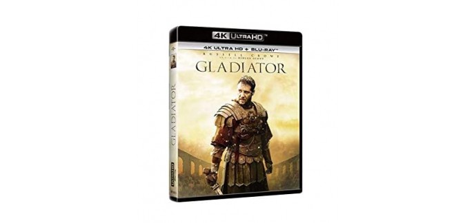 Amazon: Gladiator en Blu-Ray + 4k Ultra HD à 12,99€