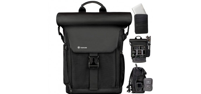 Amazon: Sac à dos Tarion SP01 pour appareil photo avec compartiment pour PC Portable à 72,99€