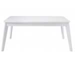 Conforama: Table Orlando avec rallonge (160cm, Blanc) à 86,23€