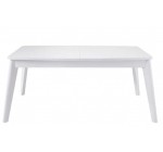 Conforama: Table Orlando avec rallonge (160cm, Blanc) à 86,23€
